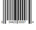 Barcode Image for UPC code 004423000074