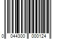 Barcode Image for UPC code 0044300000124