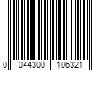 Barcode Image for UPC code 0044300106321