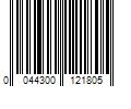 Barcode Image for UPC code 0044300121805