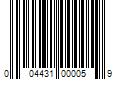 Barcode Image for UPC code 004431000059