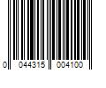 Barcode Image for UPC code 0044315004100