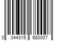 Barcode Image for UPC code 0044315680007