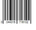 Barcode Image for UPC code 0044315716102