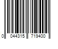 Barcode Image for UPC code 0044315719400