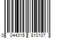 Barcode Image for UPC code 0044315810107