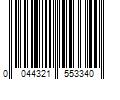 Barcode Image for UPC code 0044321553340