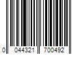 Barcode Image for UPC code 0044321700492