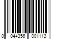 Barcode Image for UPC code 0044356001113