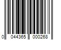 Barcode Image for UPC code 0044365000268