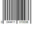 Barcode Image for UPC code 0044411010036