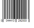 Barcode Image for UPC code 0044413292003