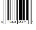 Barcode Image for UPC code 004444514321