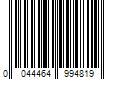 Barcode Image for UPC code 0044464994819