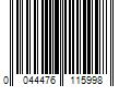 Barcode Image for UPC code 0044476115998