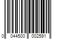 Barcode Image for UPC code 0044500002591