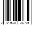 Barcode Image for UPC code 0044500200706