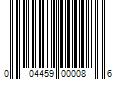 Barcode Image for UPC code 004459000086