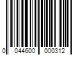 Barcode Image for UPC code 0044600000312