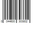 Barcode Image for UPC code 0044600303802