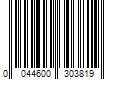 Barcode Image for UPC code 0044600303819