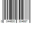 Barcode Image for UPC code 0044600304687