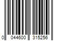 Barcode Image for UPC code 0044600315256