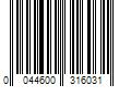 Barcode Image for UPC code 0044600316031