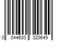 Barcode Image for UPC code 0044600320649