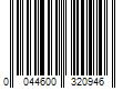 Barcode Image for UPC code 0044600320946