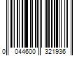 Barcode Image for UPC code 0044600321936