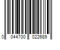 Barcode Image for UPC code 0044700022689