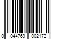 Barcode Image for UPC code 0044769002172