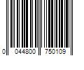 Barcode Image for UPC code 0044800750109