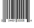 Barcode Image for UPC code 004481000054