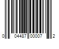 Barcode Image for UPC code 004487000072