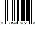 Barcode Image for UPC code 004500000720