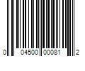 Barcode Image for UPC code 004500000812