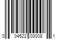 Barcode Image for UPC code 004522000081