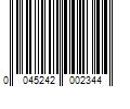 Barcode Image for UPC code 0045242002344