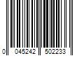 Barcode Image for UPC code 0045242502233