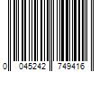 Barcode Image for UPC code 0045242749416