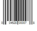 Barcode Image for UPC code 004528000078