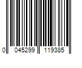 Barcode Image for UPC code 0045299119385