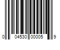 Barcode Image for UPC code 004530000059