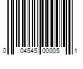 Barcode Image for UPC code 004545000051