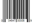 Barcode Image for UPC code 004547000059