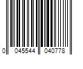 Barcode Image for UPC code 0045544040778