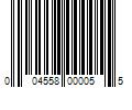 Barcode Image for UPC code 004558000055