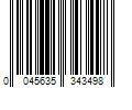 Barcode Image for UPC code 0045635343498